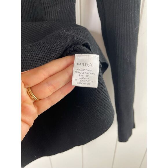 Bailey 44 Gro Sweater Top In Black Size XS Flaw - Picture 5 of 10